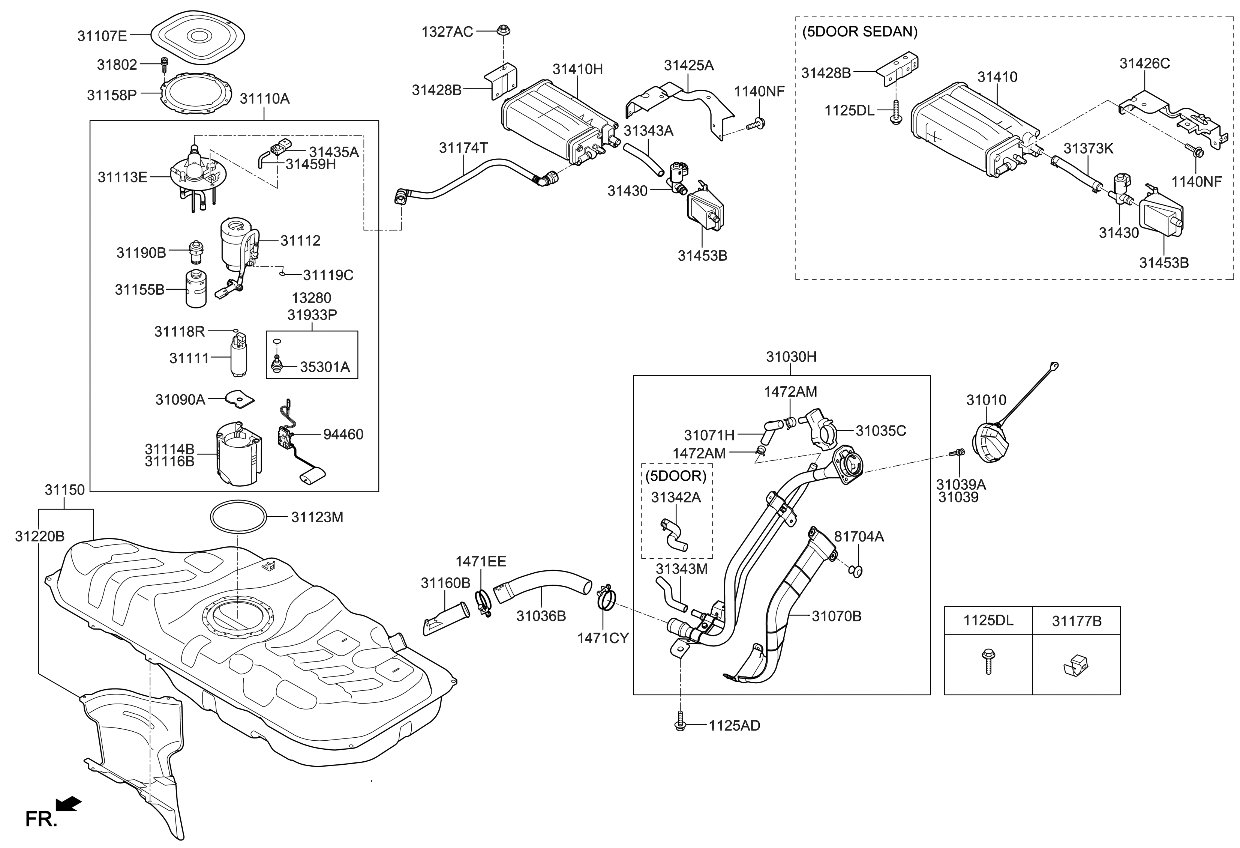 Kia 311132V500AS Plate & Bracket Assembly