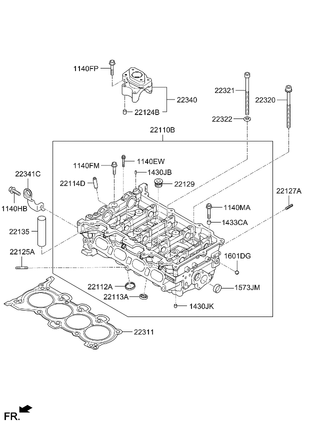 Kia 221122E000 Seat-Intake Valve