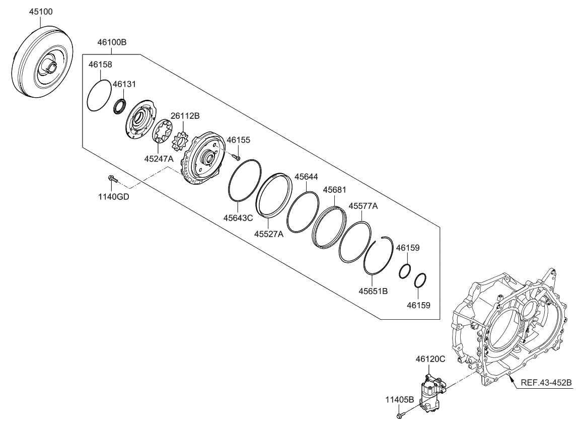 Kia 4613126AS0 Seal-Oil