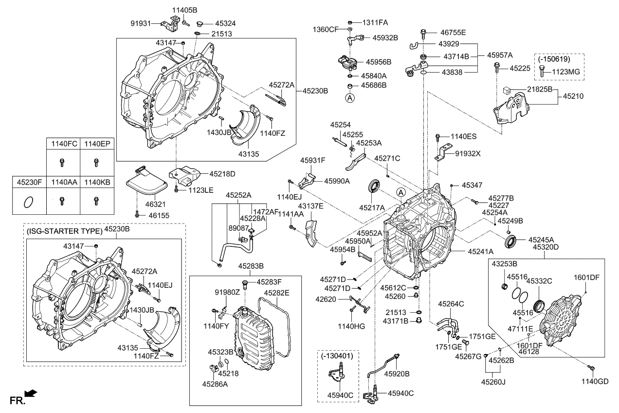 Kia 4524126010 Case-Transmission