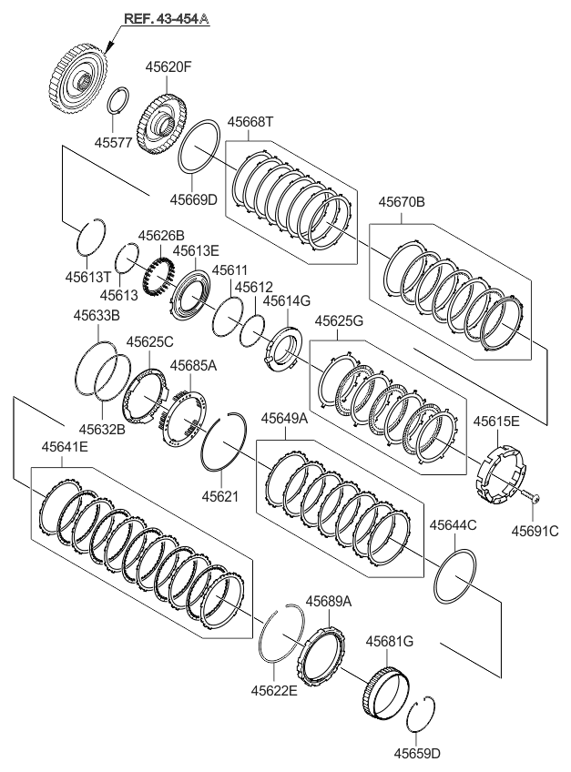 456163B601 Kia Snap Ring