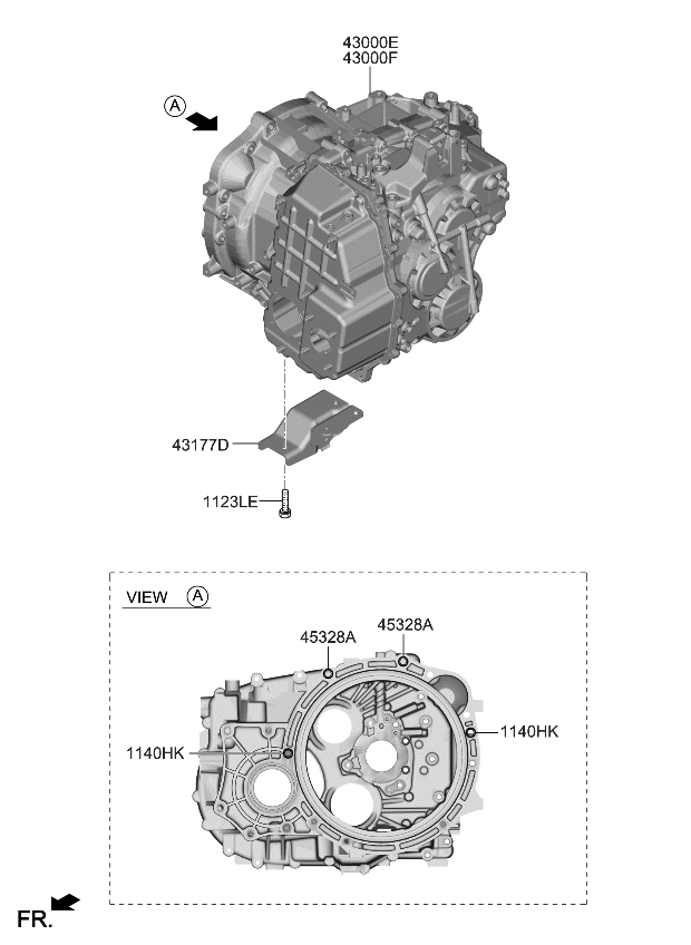 Kia 430F02N035 Transmission Assembly-Dc