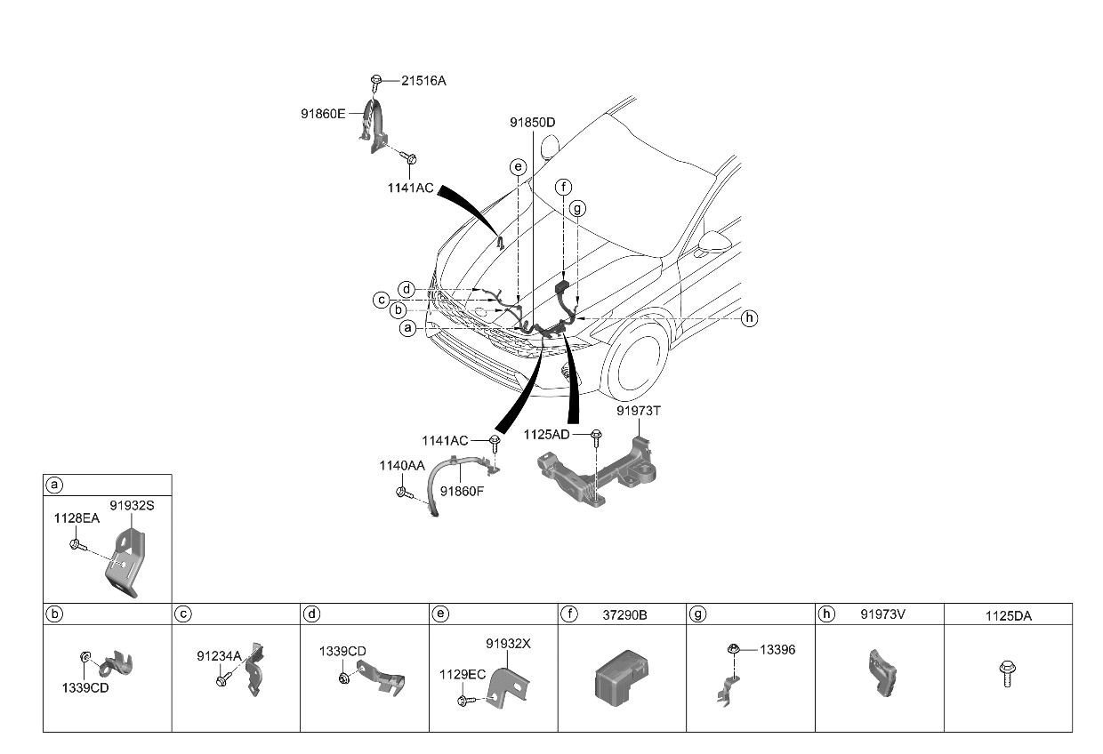 Kia 91931L1070 BRKT-Wiring MTG