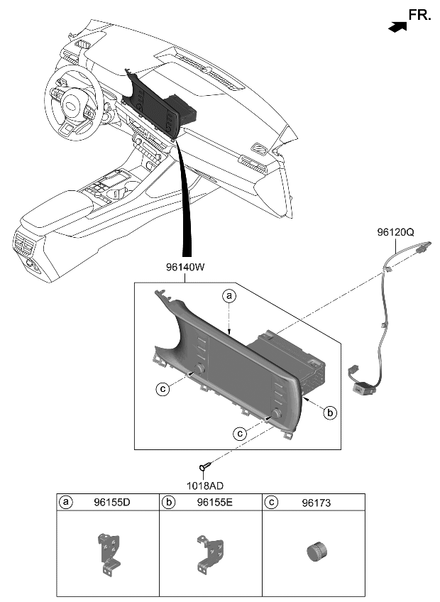 Kia 96160L3750FHL AUDIO ASSY