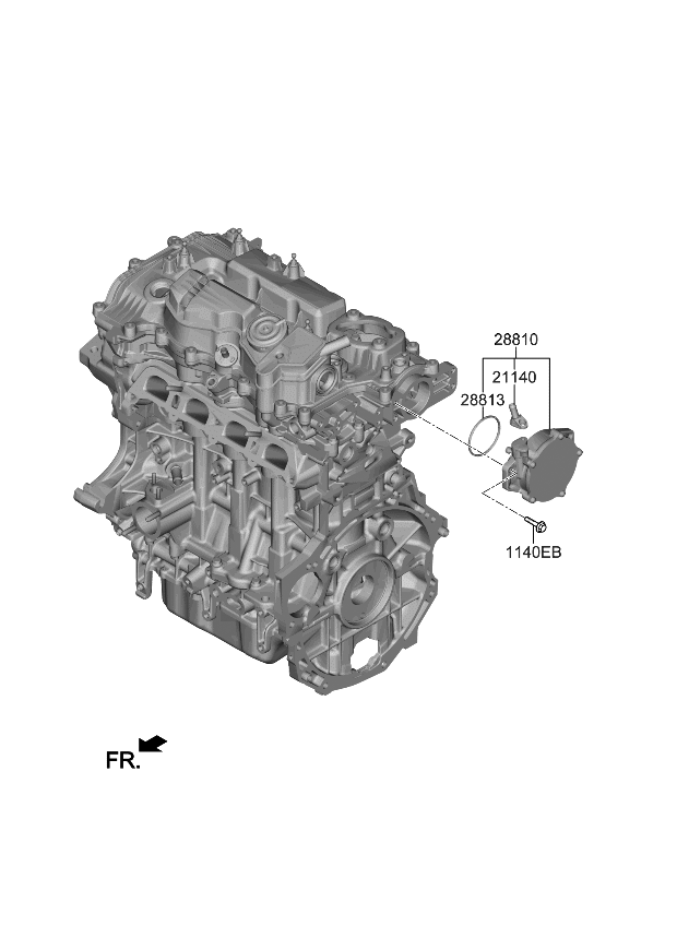 Kia 288102M810 Pump Assy-Vacuum