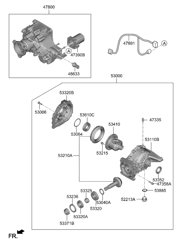 Kia 530004G250 Carrier Assembly-DIFFERE