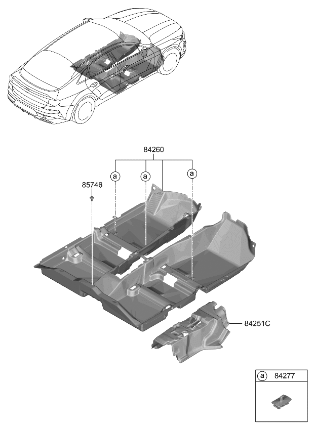 Kia 84260L3400WK Carpet Assy-Floor