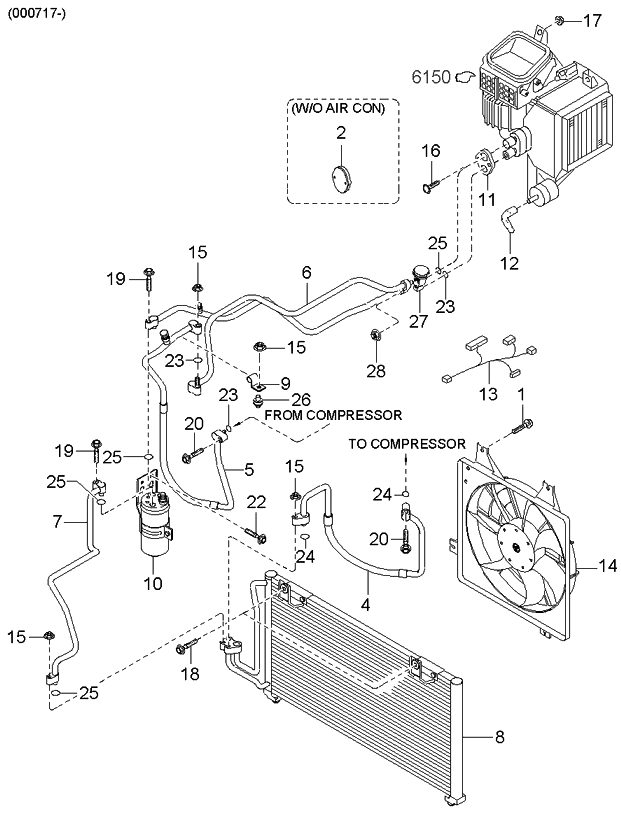 Kia 1K2A161710A Fan Assembly-Condenser