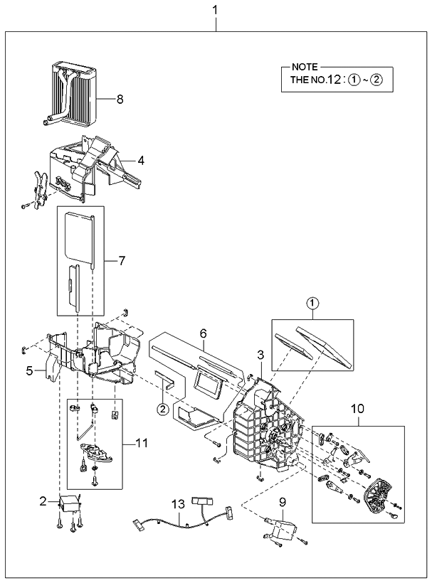 Kia 1K2N161A25 Temperature Actuator Assembly