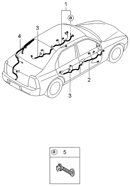 Kia 1K2NA67190B Wiring Assembly-Door,Drive