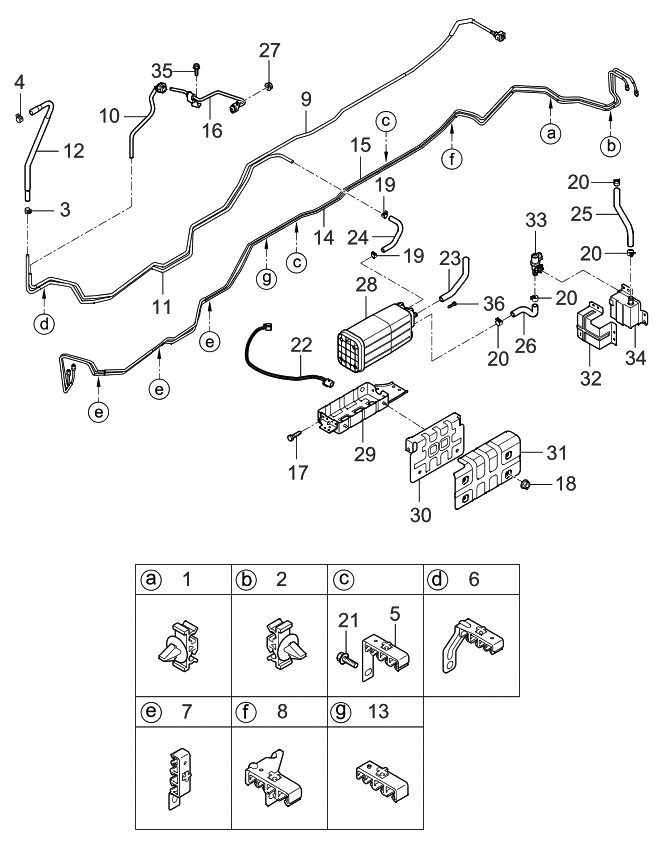 Kia 0K75645916 Holder-Pipe