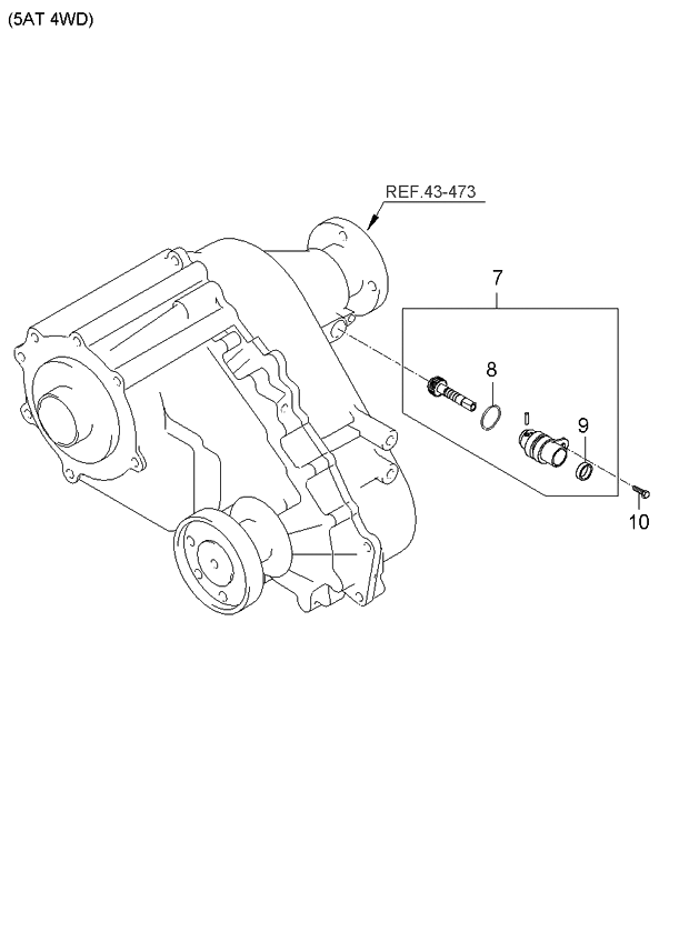 Kia 465104C000 Sleeve Assembly-SPEEDOMETER Driven