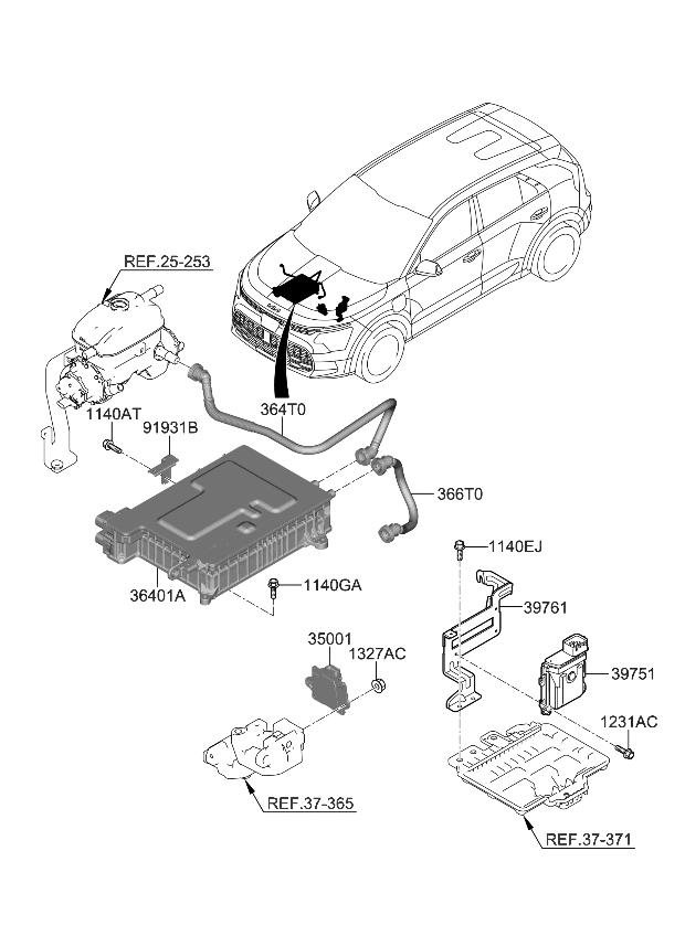 Kia 364010EJA1 ICCU ASSY