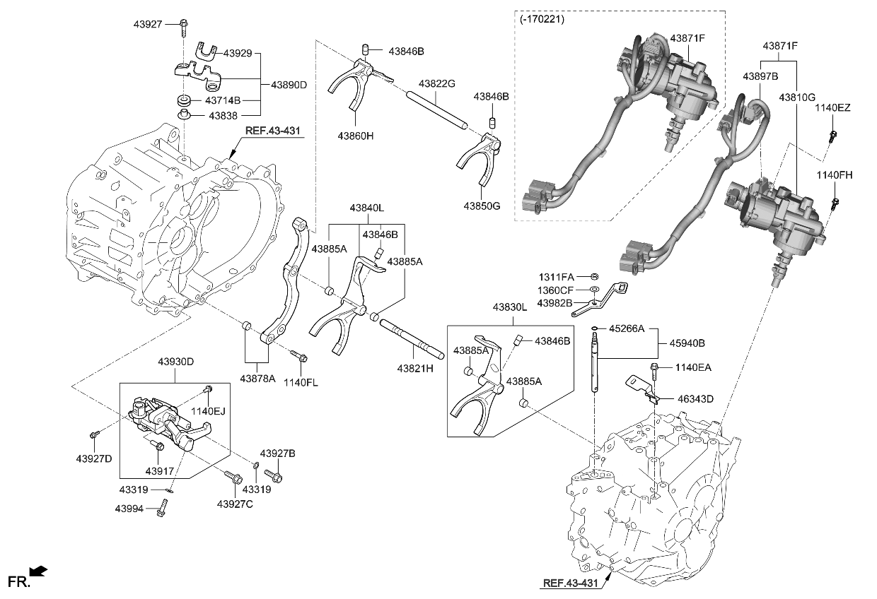 Kia 438972D020 Wiring-Gear ACTUATOR