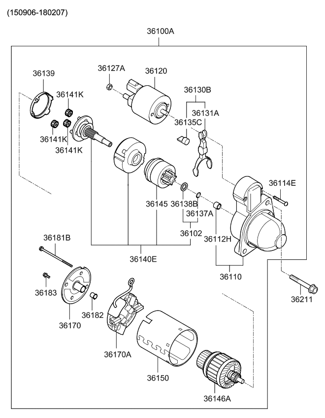 Kia 361842G500 Bolt-Through