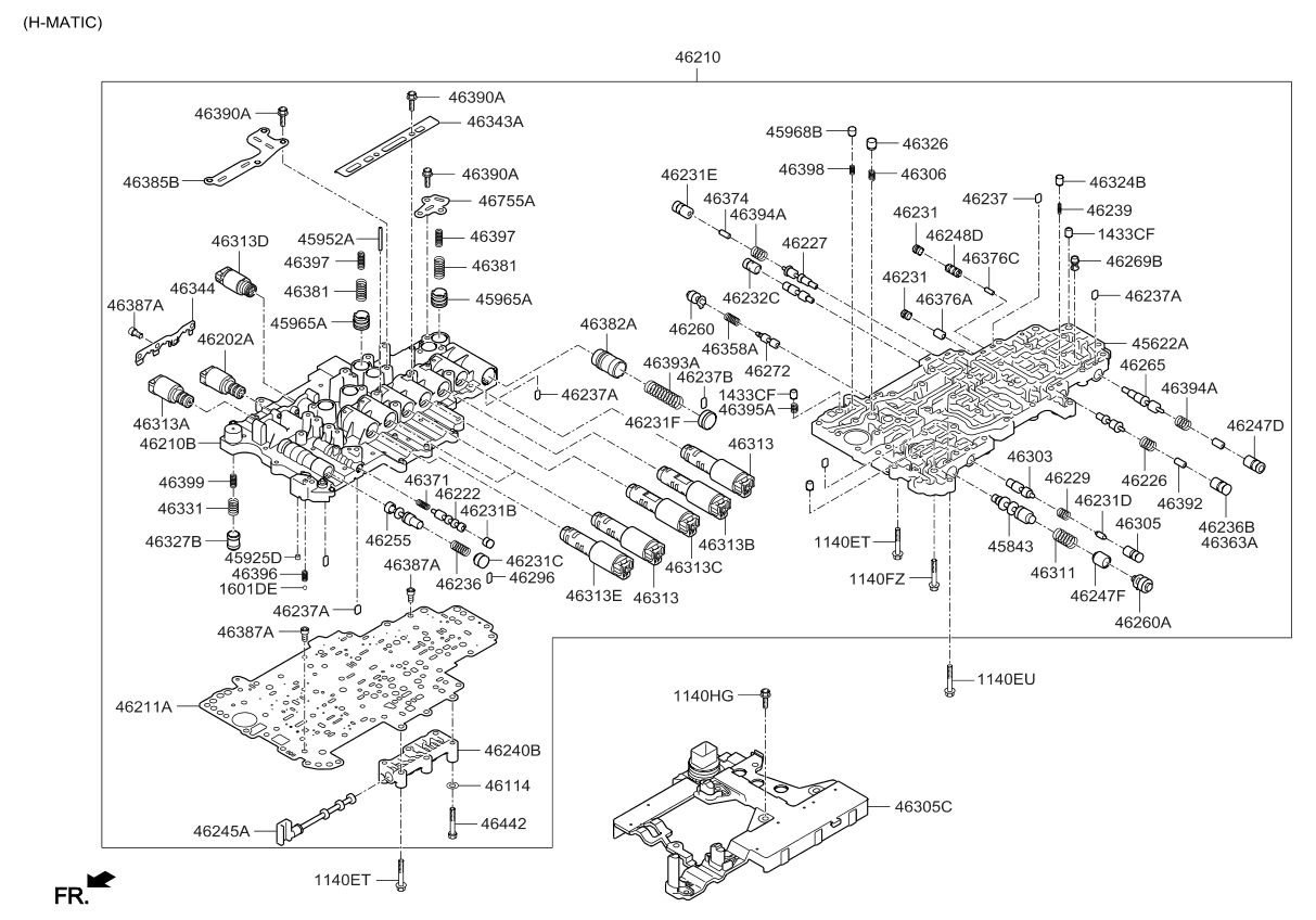 Kia 462204E250 Body-Valve Lower