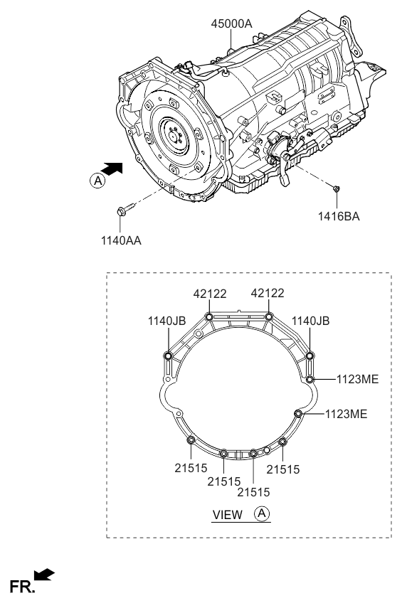 Kia 4212249000 Bolt-Flange