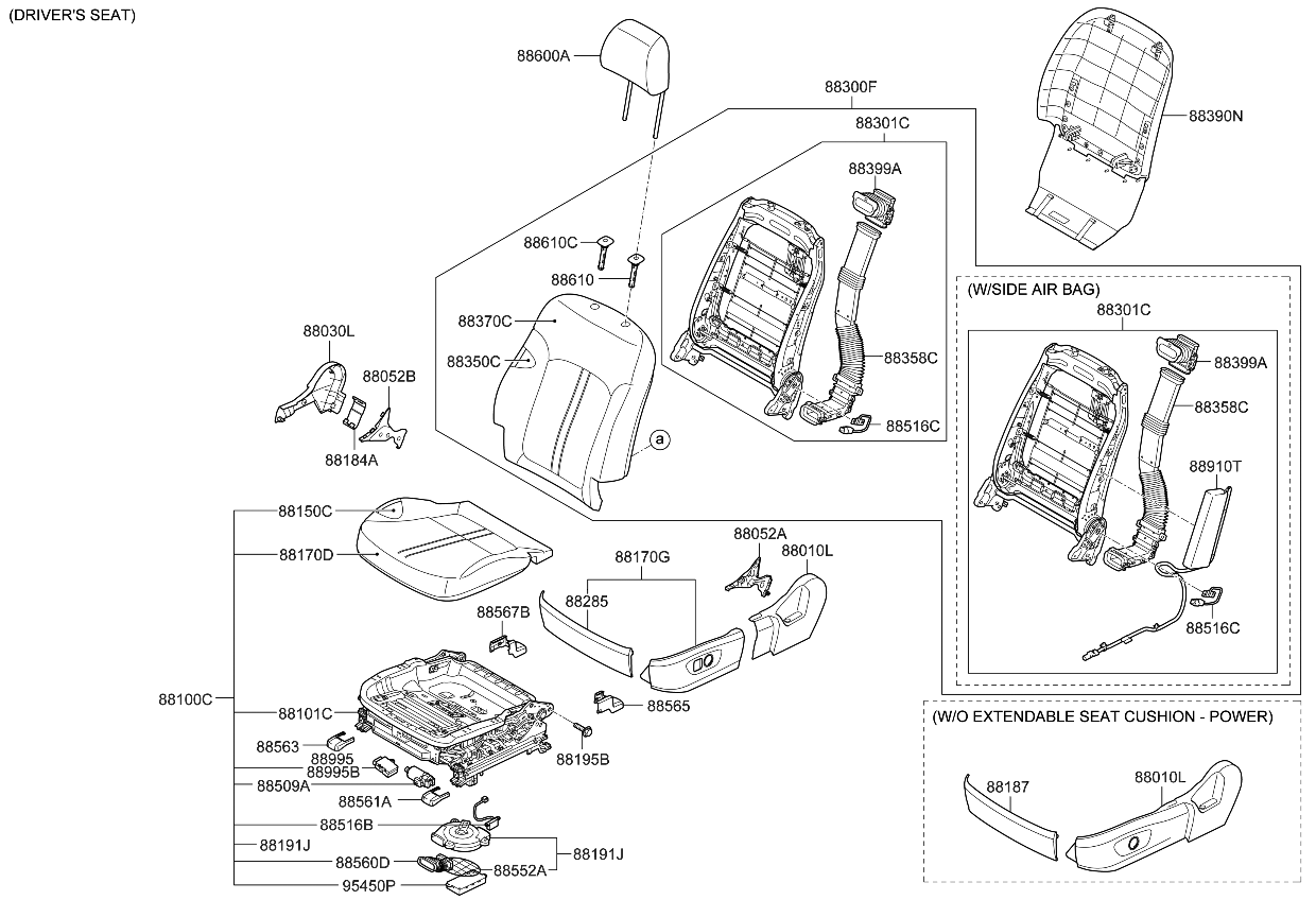 Kia 883803T010KCG Board Assembly-Front Back(D