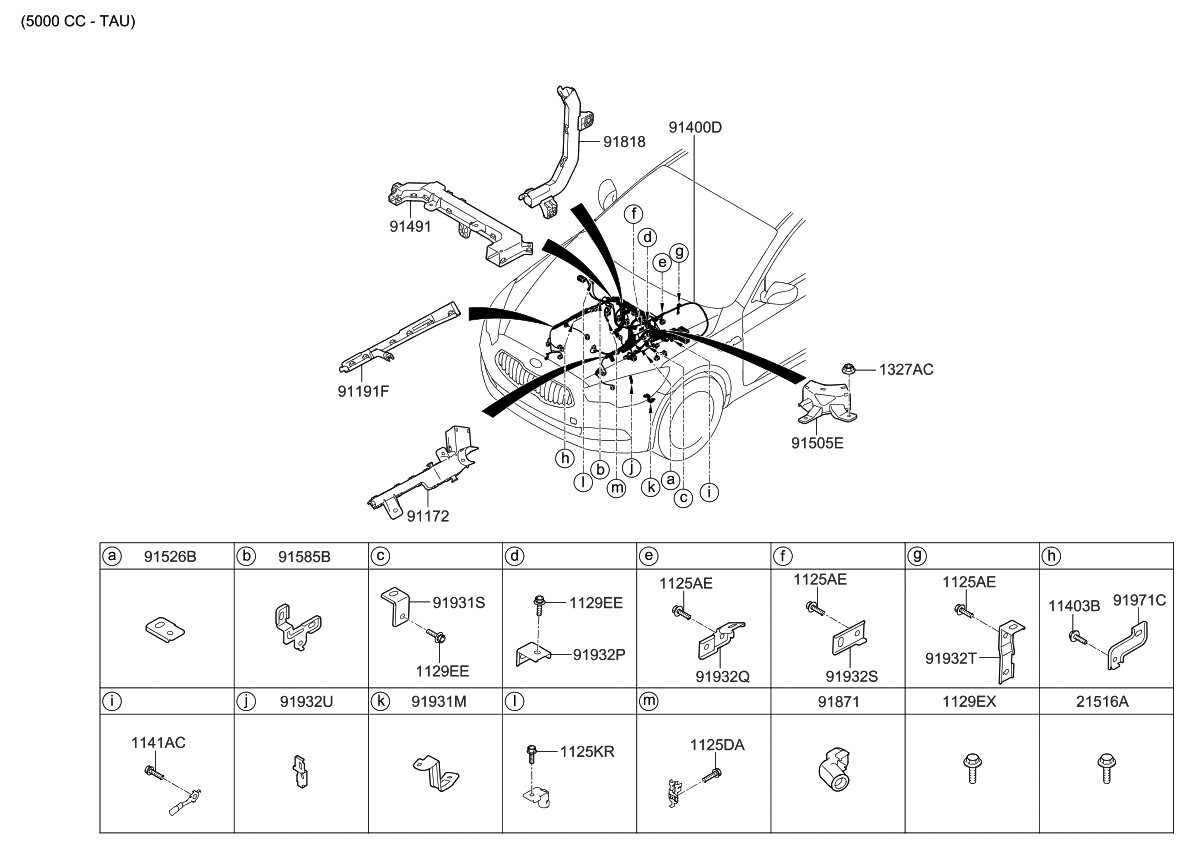 Kia 91931B1190 Bracket-Wiring Mounting