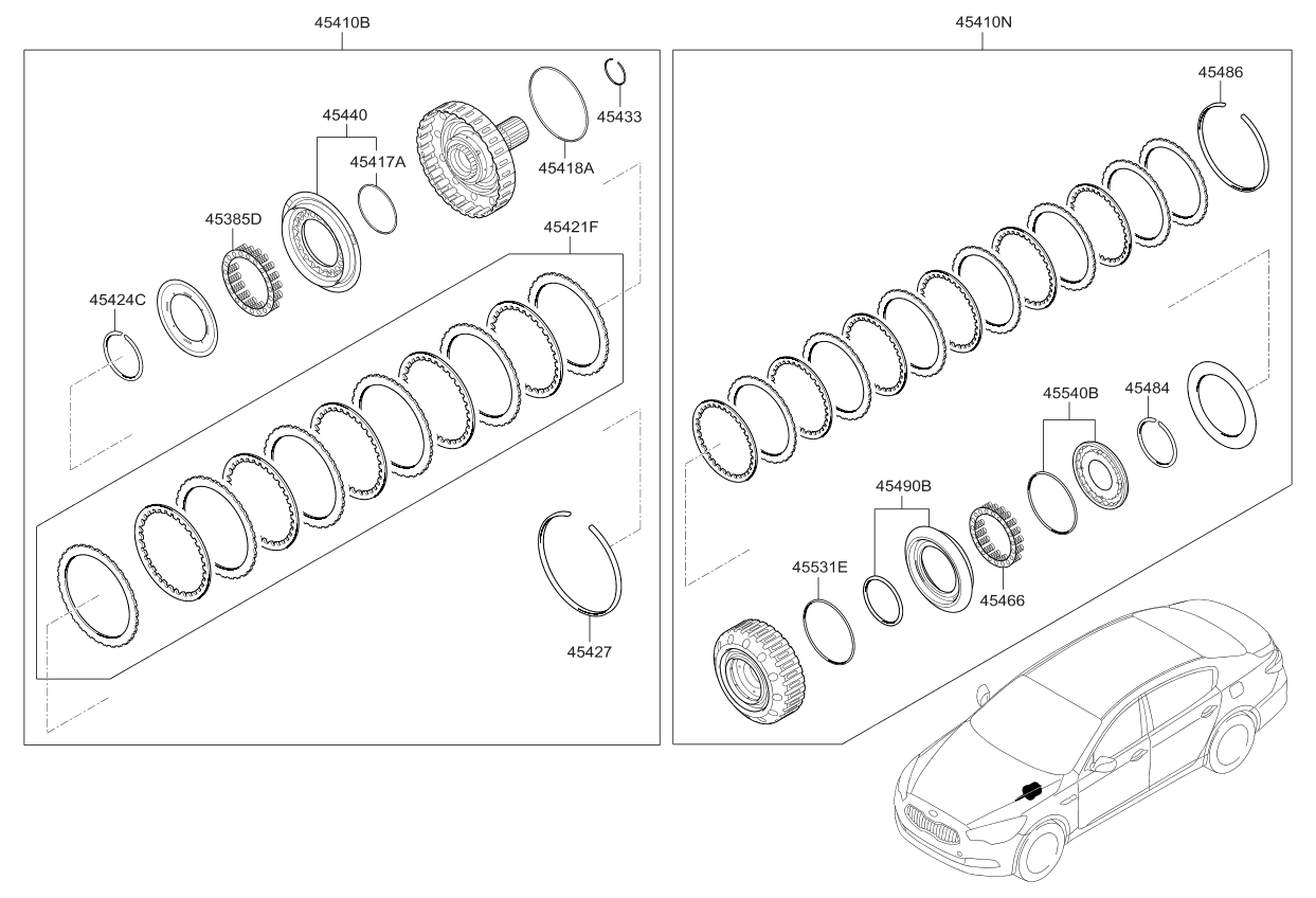 Kia 454164F200 Spring-6 Clutch Return