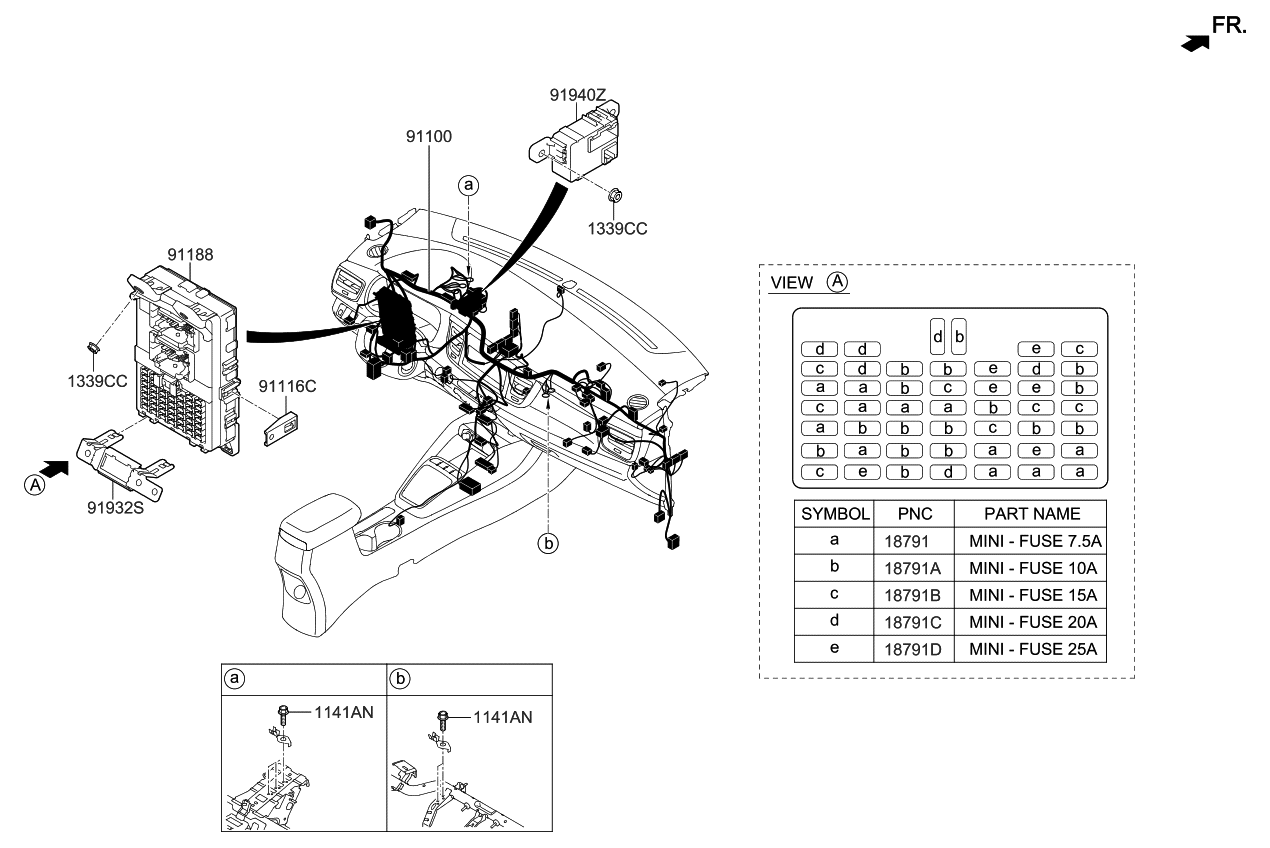 Kia 91105H9940 Wiring Assembly-Main