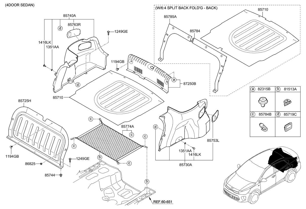 Kia 85710H9520WK Mat Assembly-Luggage Cover