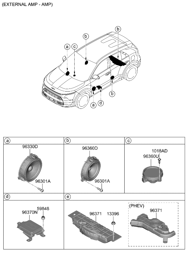 Kia 96380AT100 SPEAKER ASSY-SUB WOO