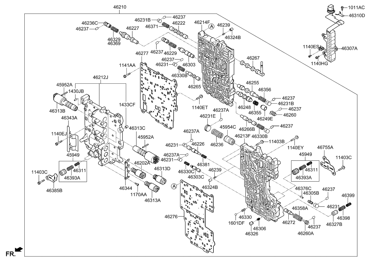 Kia 462672F000 Valve Assembly-Manual