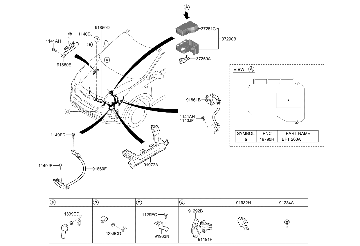 Kia 91860D9211 Wiring Assembly-Engine Ground