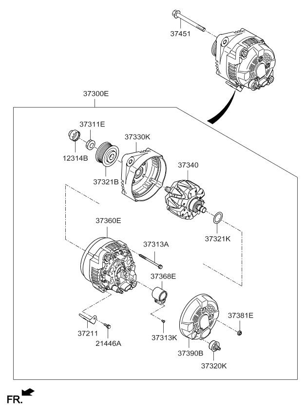 Kia 373472G050 Clip