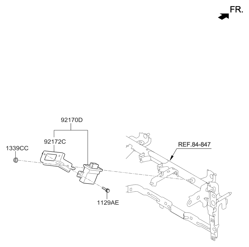 Kia 92172D9000 Bracket-Afls