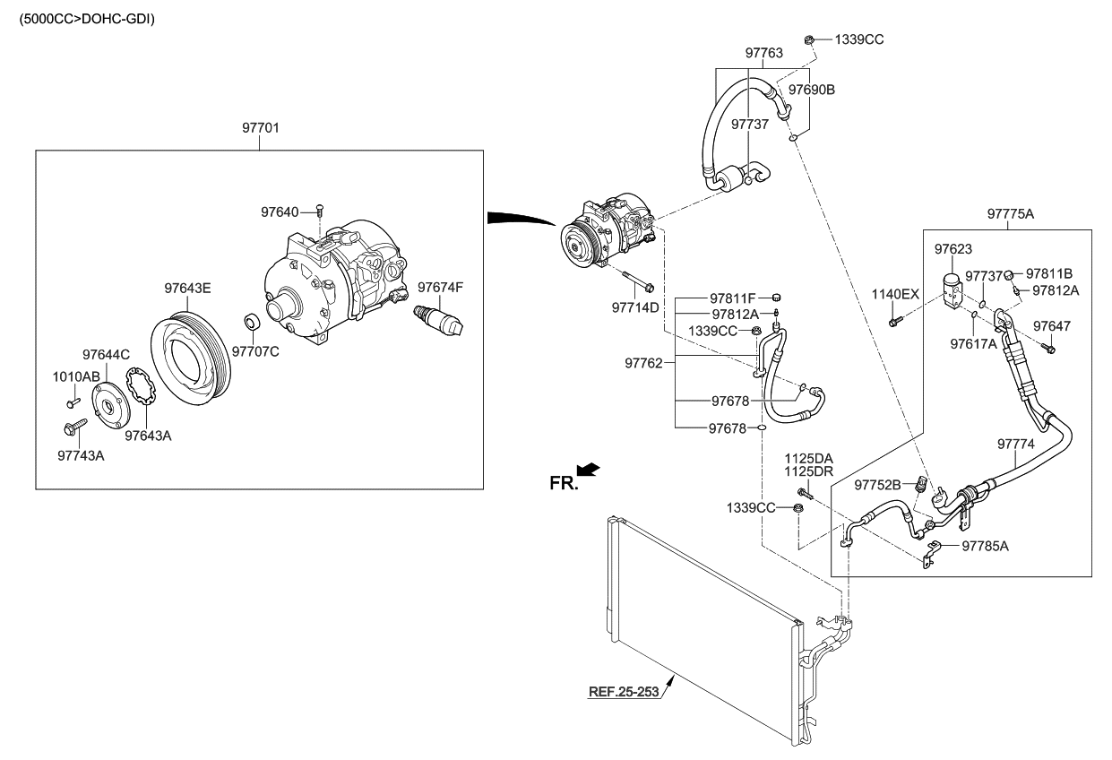 Kia 977144D100 Bolt-Compressor Mounting