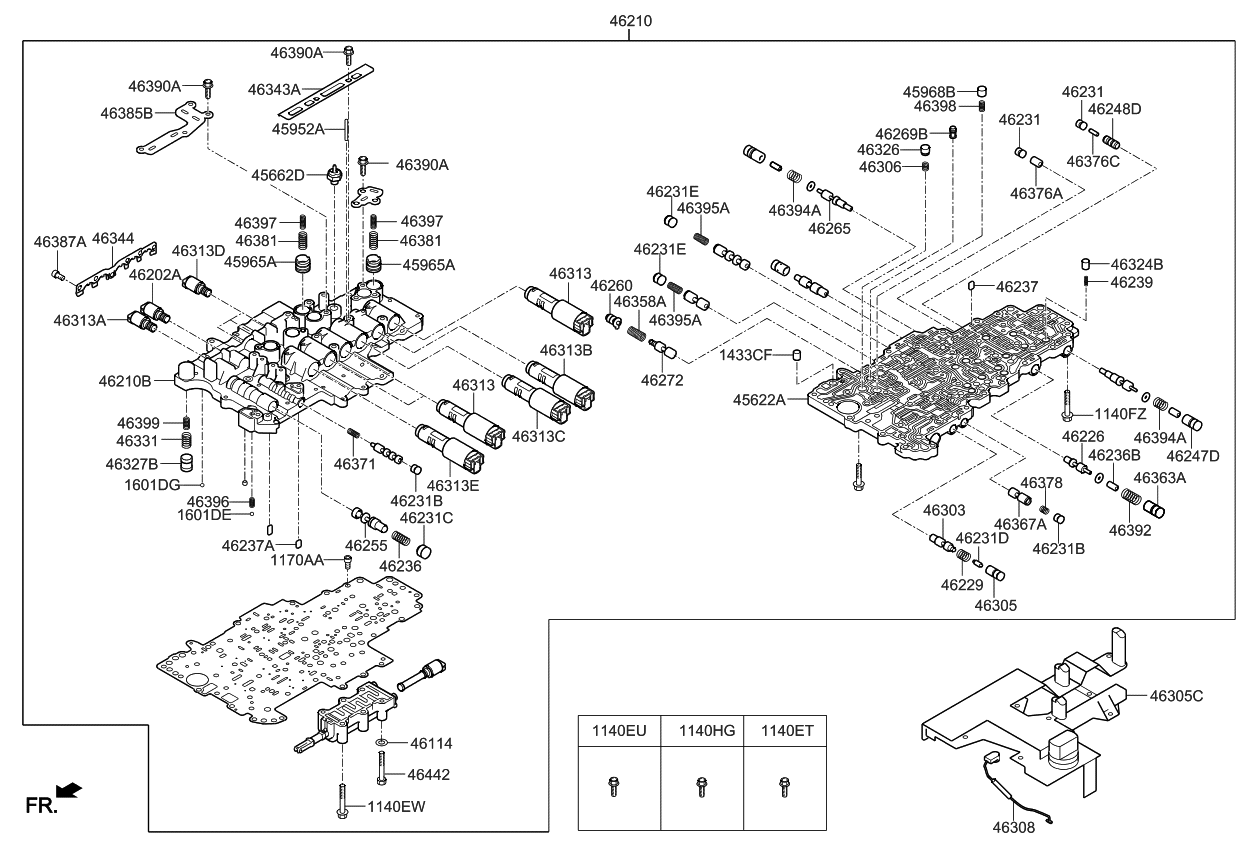 Kia 462004E150 Body Assembly-Automatic TRANSAXLE Valve