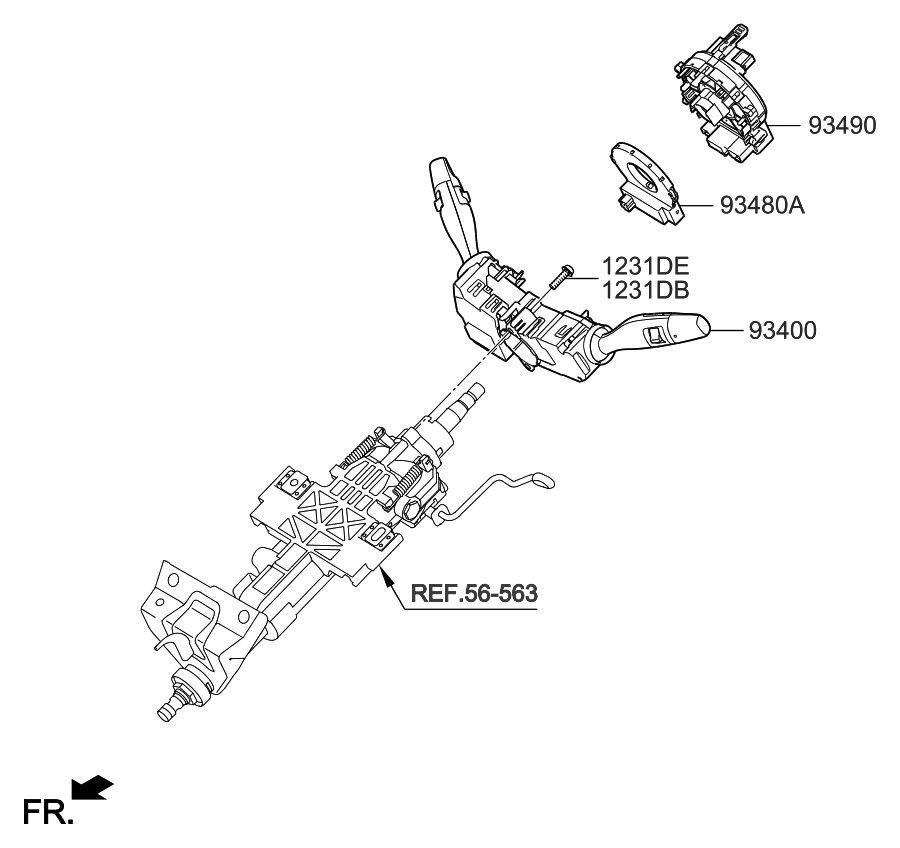 Kia 934003T041 Switch Assembly-Multifunction