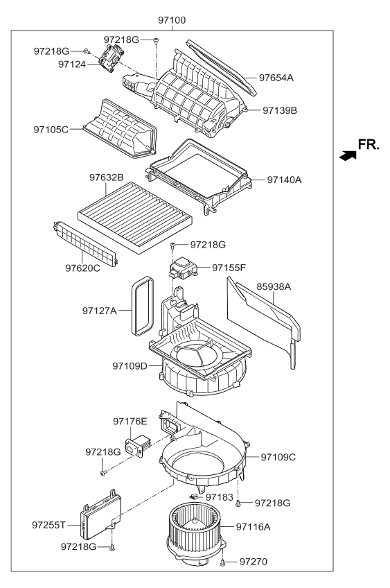 Kia 971893T100 Pad-ANTINOISE