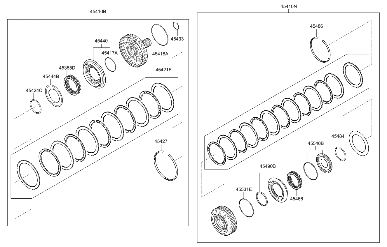 Kia 454174F000 Ring"D"