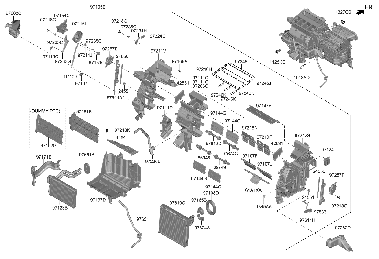 Kia 97171P2000 Door Assembly-Floor RIGH