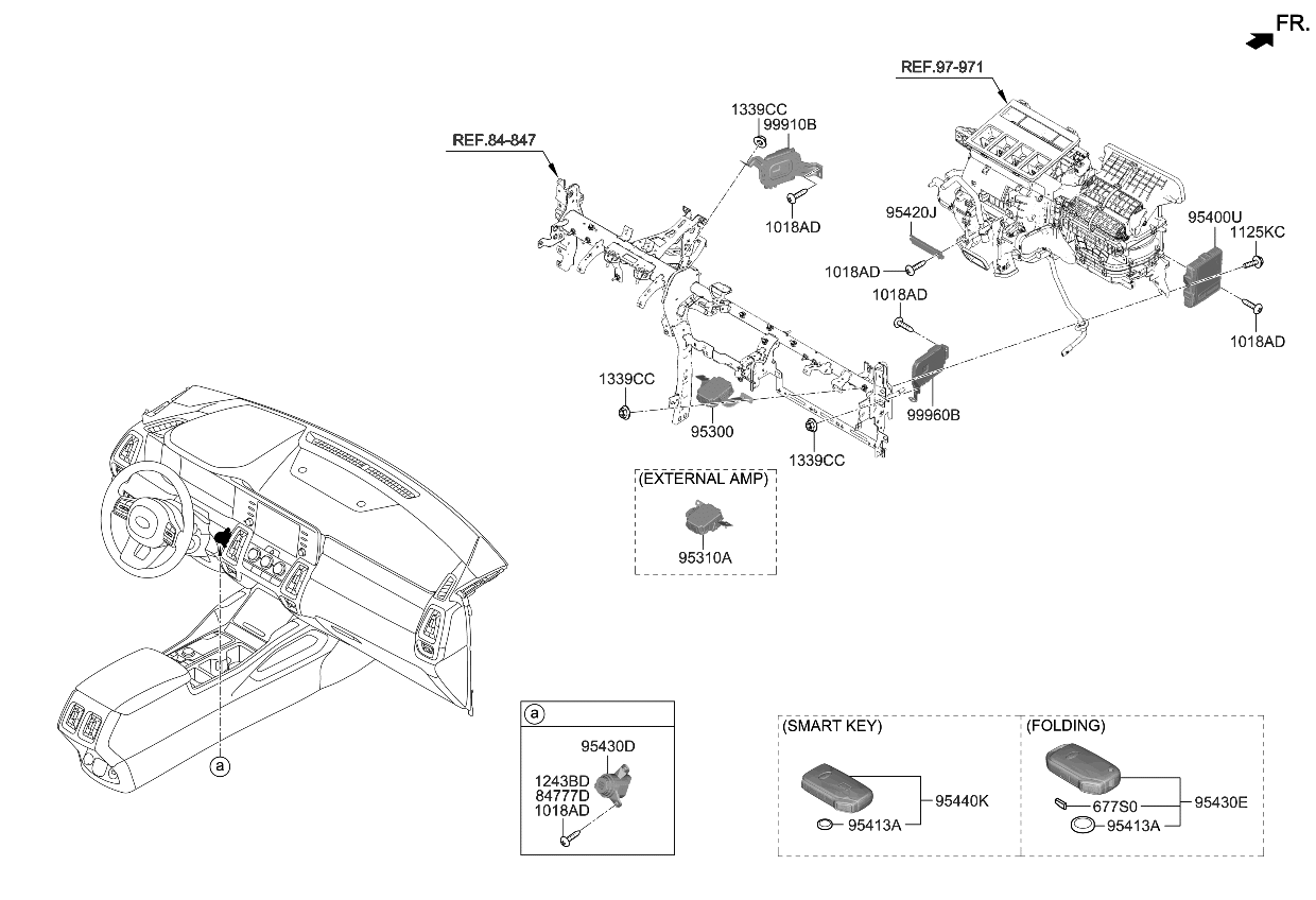 Kia 99960R5000 Unit Assembly-SVM ECU