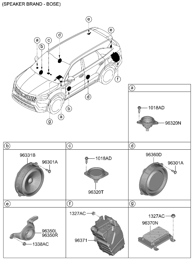 Kia 96380R5200 Speaker Assy-Sub Woo