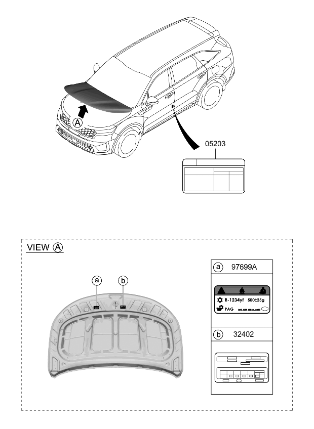 Kia 324502S074 LABEL-EMISSION