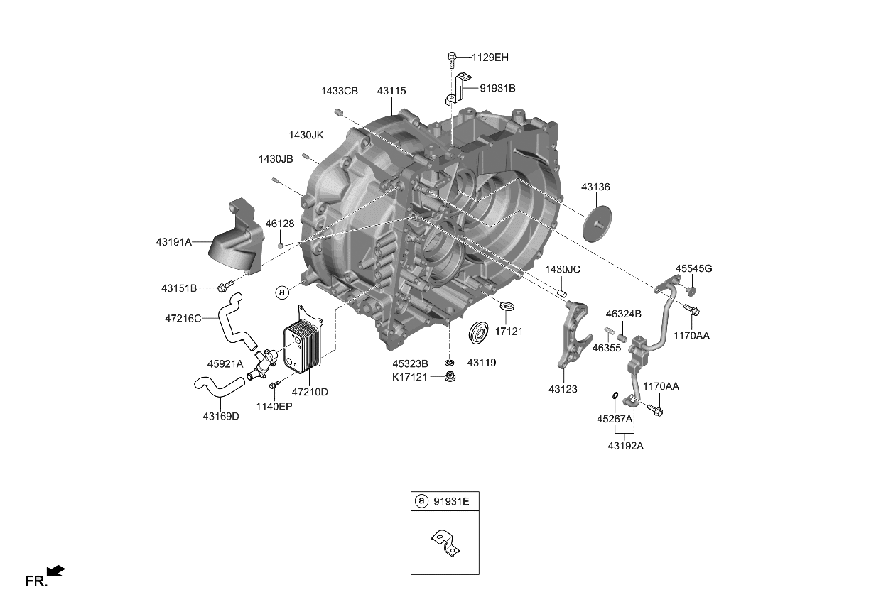 Kia 431152N110 HOUSING-CLUTCH