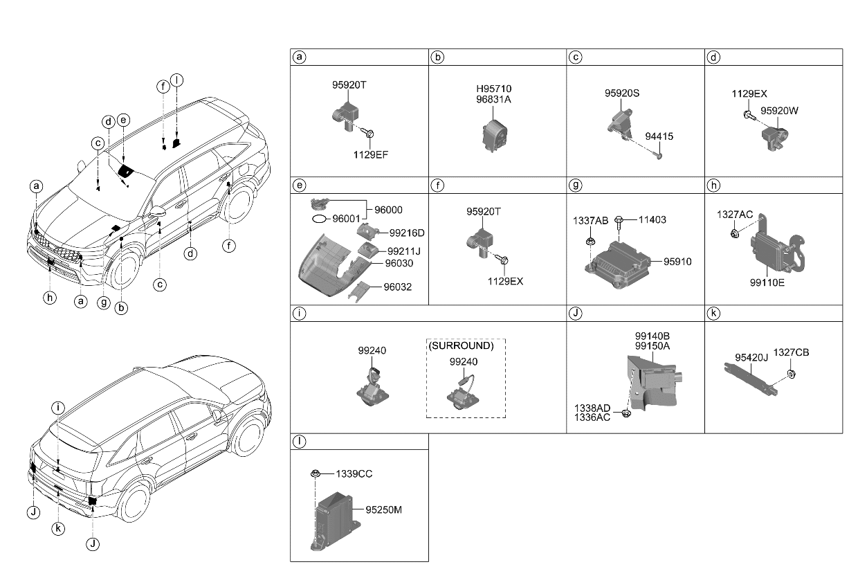 Kia 96000L1000 Module & Sensor Assembly