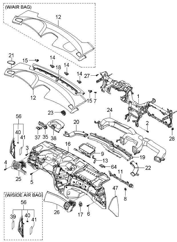 Kia 919512G100 Label-INSTRUMNET Panel Fuse Box