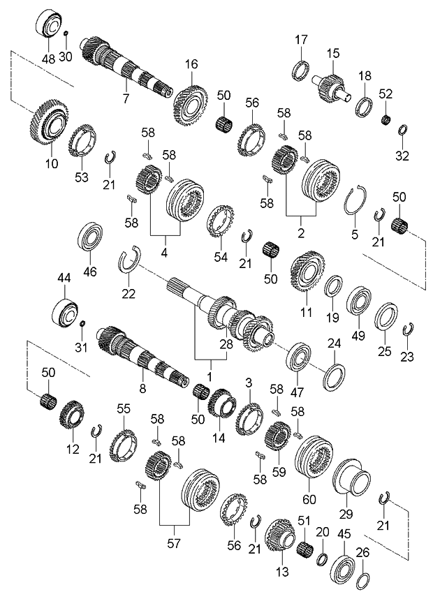 Kia 4338024300 Hub & Sleeve-Synchronizer