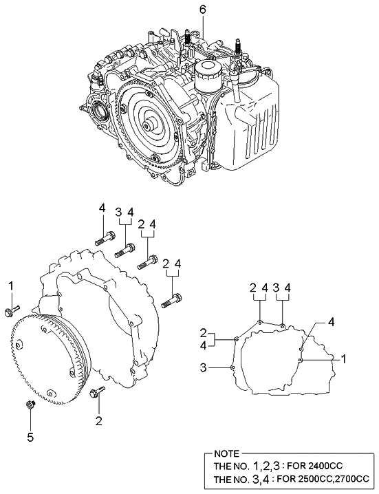 Kia 4500039985 Auto TRANSAXLE & TORQUE/CONVENTIONAL Assembly