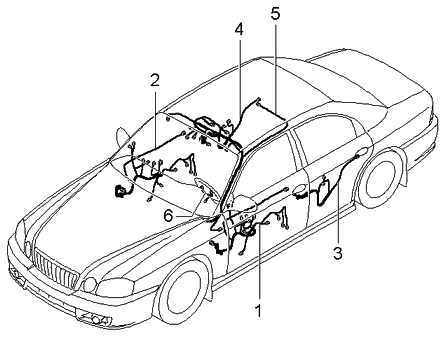 Kia 916663C110 Wiring Assembly-Front Door,As