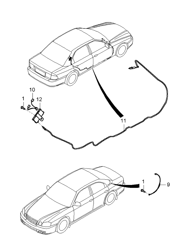 Kia 962803C600 Feeder Cable-Antenna