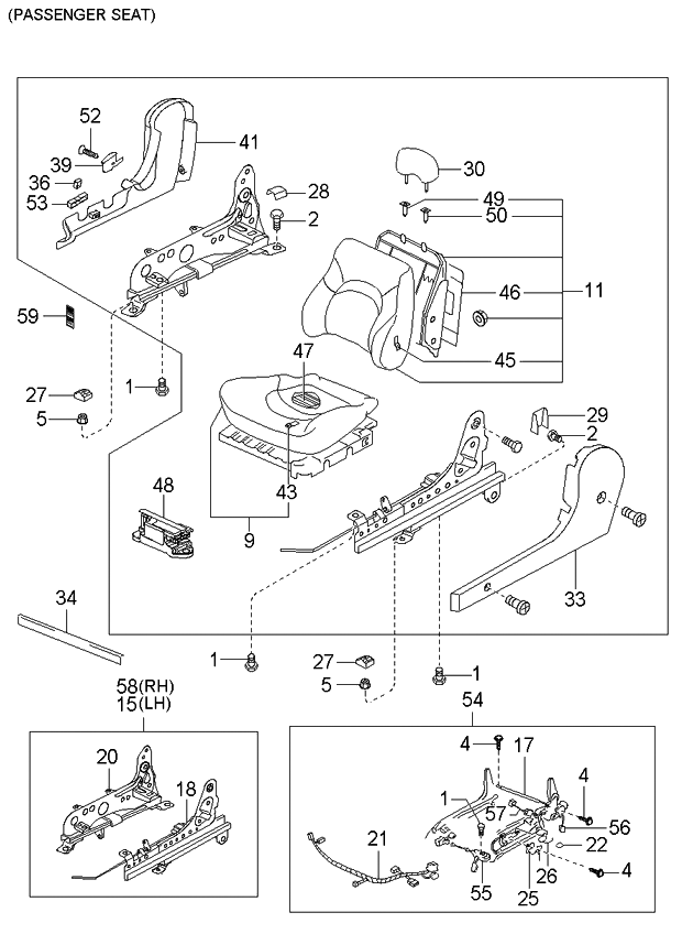 Kia 8854638301 Motor Assembly-Front Seat R