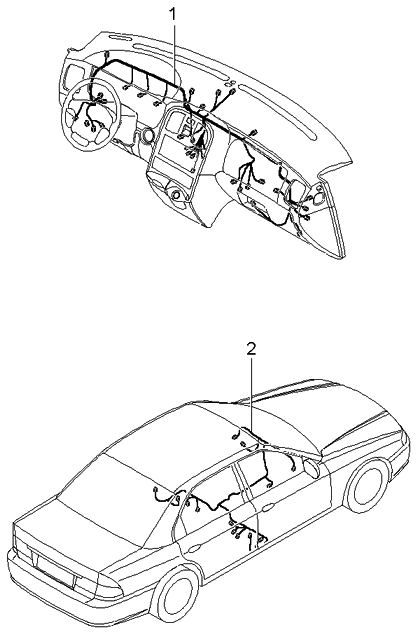 Kia 913003C130 Wiring Assembly-INSTRUMNET Panel