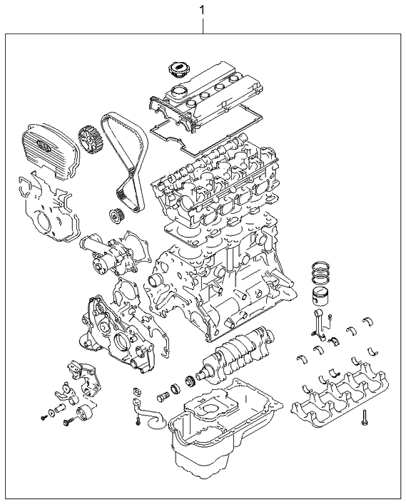 Kia 2110138E01 Engine Assembly-Sub